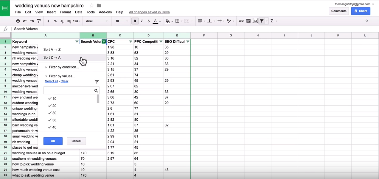 A screenshot of a spreadsheet Description automatically generated